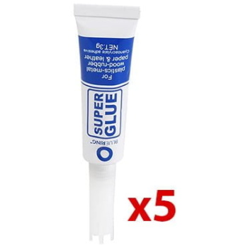 Sekundno lepilo 5x Super Glue 3g - E-kartuse